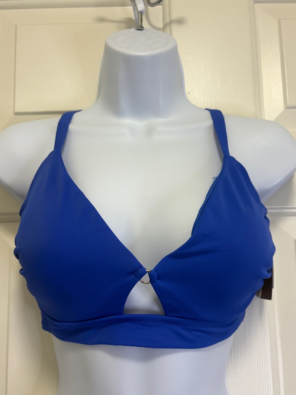 Royal Blue Triangle Bralette Swim Top